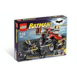 Lego Batman Batcycle and Harley Quinn Minifigures