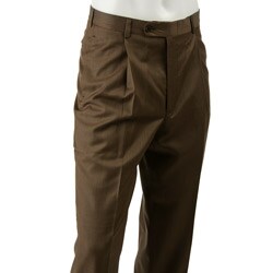 Claiborne Olive/ Brown Men's Wool Pants