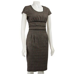 Debbie Shuchat Women's Cap-sleeve Plaid Dress