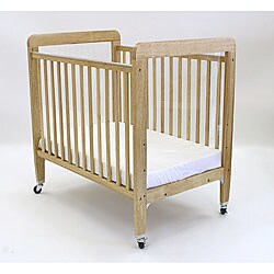 LA Baby Fixed Side Window Crib with Mattress