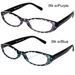 Pepper's 'Amelia' Starburst Rhinestone Frame Reading Glasses