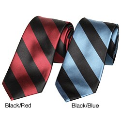 Ben Sherman Men's Bold Stripe Silk Skinny Tie