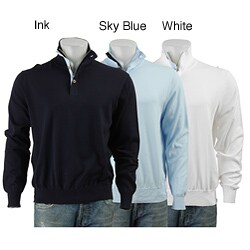 Lincs by David Chu Men's Button Mock Pullover Sweater