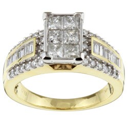 14k Gold 11/2ct TDW Diamond Composite Engagement Ring (G, I2)