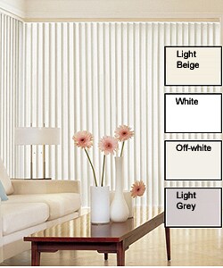Solid Vinyl Vertical Blinds (88 in. W x Custom Length)
