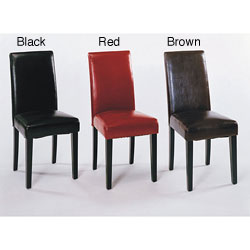 High-back Leather Side Chair (Set of 2)