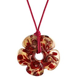 Genuine Murano Glass White Fiore Necklace