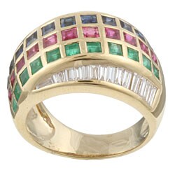 Encore by Le Vian 18k Gold Gemstone and 1ct TDW Diamond Ring (M-N, SI2-SI3)