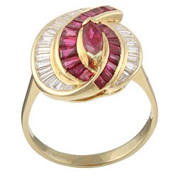 Encore by Le Vian 18k Gold Ruby and 1 1/5ct TDW Diamond Ring (I, SI1-SI2)