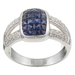 Encore by Le Vian 18k Gold Sapphire and 1/3ct TDW Diamond Ring
