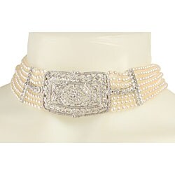Encore by Le Vian 18k Gold Pearl and 3 1/4ct TDW Diamond Necklace (M-N, SI3-I1) (3.5-4 mm)