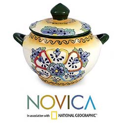 Ceramic 'Summer Harvest' Soup Tureen (Mexico)