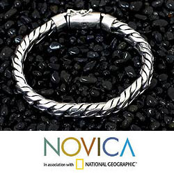 Sterling Silver 'Strength' Bracelet (Indonesia)