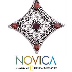 Garnet 'Jaipur Diamond' Necklace (India)