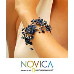 'Garland' Lapis Lazuli Bracelet (Thailand)