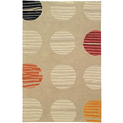 Hand-tufted Embassy Sunburst Rug (4' x 6')