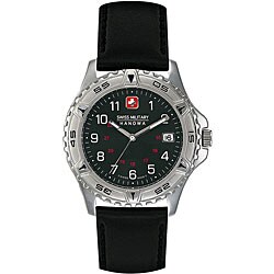Swiss Military Jungfrau Men's Leather Strap Watch