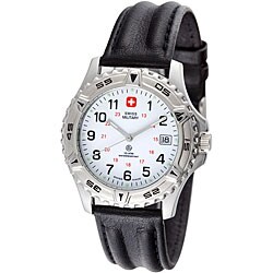 Swiss Military Jungfrau Men's Leather Strap Watch Model # 06-4053-04-001