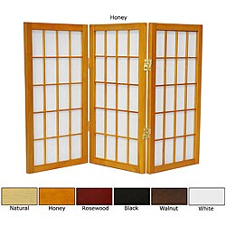 Window Pane 24-inch 3-panel Shoji Screen (China)