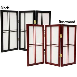 Double Cross 24-inch 4-panel Shoji Screen (China)