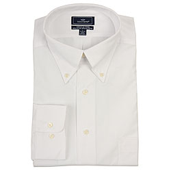 Dockers Men's White Oxford Wrinkle-free Dress Shirt