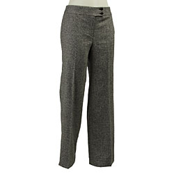Jones New York Signature Black Powder Wide Leg Pants