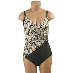 Christina Women's 1-piece Wrapover Swimsuit