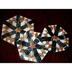 Set of 3 Handcrafted Mosaic Plates (Egypt)