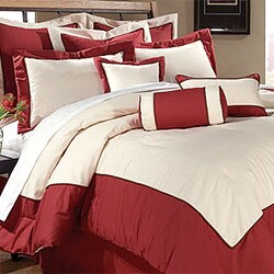 Elements by DreamFit 10-piece Red Oversized Comforter Ensemble