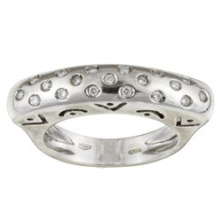 18k White Gold 2/5ct TDW Diamond Estate Cocktail Ring (J, SI2) (Size 7)