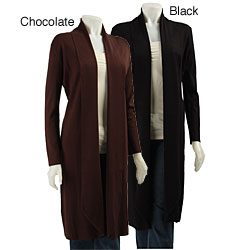 Cyrus Women's Long-sleeve Shawl Collar Duster