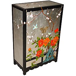 Birds and Butterflies Storage Cabinet