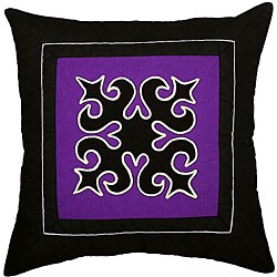 Lahu Tribe Decorative Purple Cotton Cushion Cover