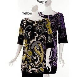 JFW Women's Missy-size Paisley Dramatic Dress