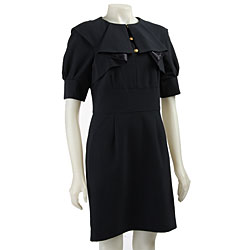 Walter Women's Crepe Ruffled Dress