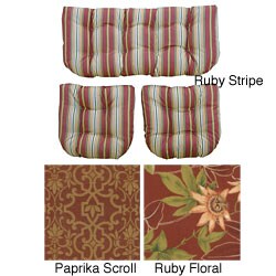 Outdoor Settee Cushions (Set of 3)