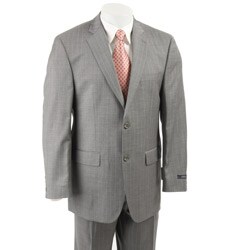 Izod Men's Grey Pinstripe Wool 2-button Suit