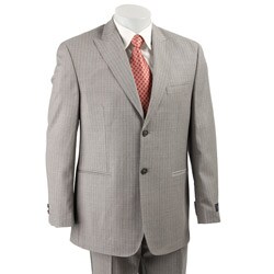 Sean John Men's Grey Stripe Wool 2-button Suit