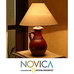 'A Pitcher of Light' Ceramic Lamp (Mexico)