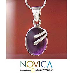 Amethyst 'Stay' Necklace (India)
