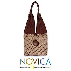 Cotton 'Breezy Afternoon' Shoulder Bag (Thailand)