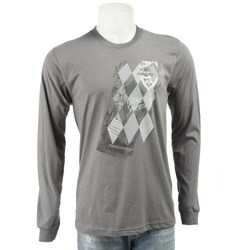 Existential Men's Grey 'Palio Argyle' T-shirt