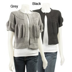 FINAL SALE 525 America Women's Hand-knit Cropped Cardigan