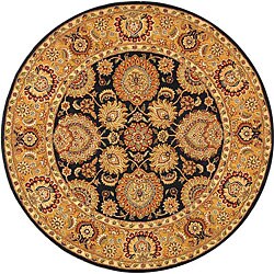 Handmade Legacy Wool and Silk Rug (4' Round)