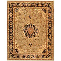Handmade Persian Court Wool and Silk Rug (7'6 x 9'6)