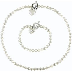 Freshwater Pearl Bracelet and Necklace Set (5.5-6 mm)