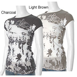 Roxy Junior's Burnout Design T-shirt