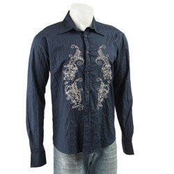 Do Denim Men's Long-sleeve Embroidered Shirt