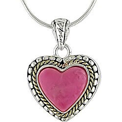 Sterling Silver Red Jasper Heart Locket Necklace