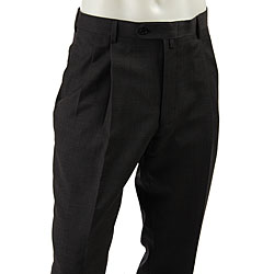 Tommy Hilfiger Men's Grey Plaid Wool Suit Pants